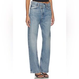 Agolde Arc Criss Cross Women's Blue Jeans